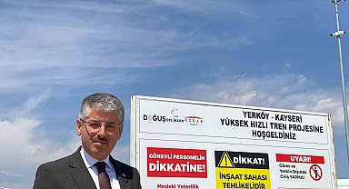 Çopuroğlu'ndan Kayseri-Yerköy hızlı tren hattının şantiyesine ziyaret