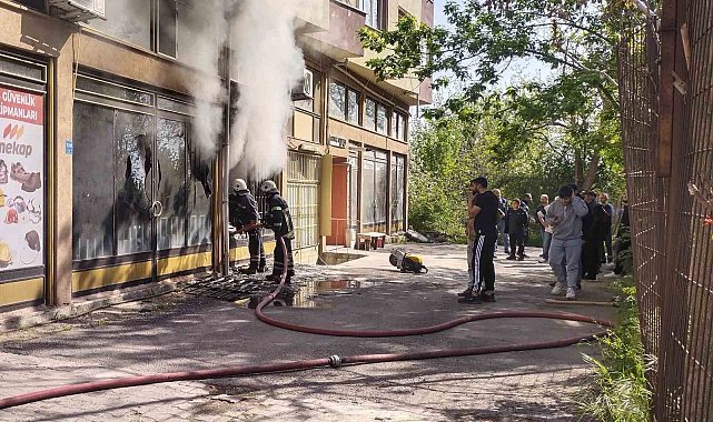 Çorlu'da işyeri yangını