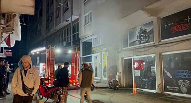 Çorlu'da tamircide korkutan yangın