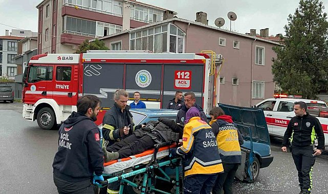 Çorlu'da trafik kazası: 1 yaralı