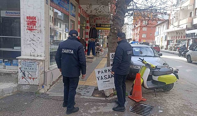Çorum Belediyesi 'sarı çizgi'leri işgal eden işletmelere geçit verimiyor