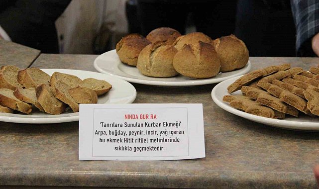 Çorum'da binlerce yıllık Hitit ekmeği görücüye çıktı