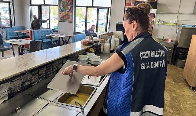 Çorum'da hastane ve okul kantinleri ile marketler denetlendi