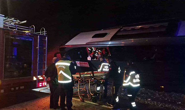 Çorum'da otobüs kazası: Çok sayıda yaralı var