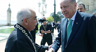 Cumhurbaşkanı Erdoğan, Anayasa Mahkemesi Başkanı Özkaya'yı kabul etti