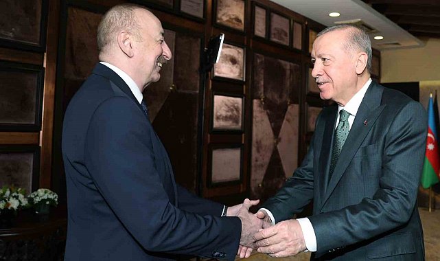 Cumhurbaşkanı Erdoğan, Azerbaycan Cumhurbaşkanı Aliyev ile görüştü