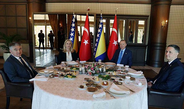 Cumhurbaşkanı Erdoğan, Bosna-Hersek Başkanlık Konseyi Başkanı ve üyeleriyle görüştü