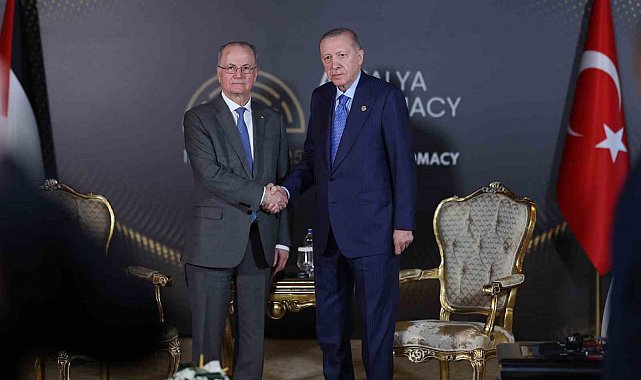 Cumhurbaşkanı Erdoğan, Filistin Başbakanı ve Dışişleri ve Yurtdışında Yaşayan Filistinliler Bakanı Mustafa'yı kabul etti