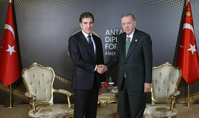 Cumhurbaşkanı Erdoğan, IKYB Başkanı Barzani'yi kabul etti