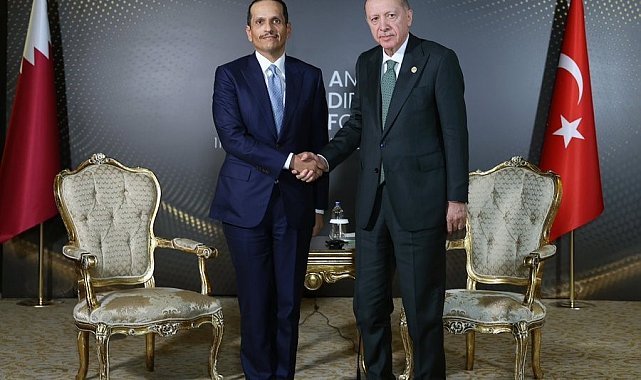 Cumhurbaşkanı Erdoğan, Katar Başbakanı El Sani'yi kabul etti