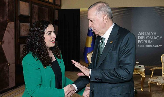 Cumhurbaşkanı Erdoğan, Kosova Cumhurbaşkanı Osmani-Sadriu ile görüştü