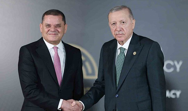 Cumhurbaşkanı Erdoğan, Libya Başbakanı Dibeybe ile görüştü