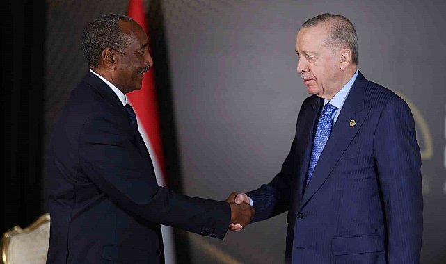 Cumhurbaşkanı Erdoğan, Sudan Egemenlik Konseyi Başkanı Ek Burhan ile görüştü