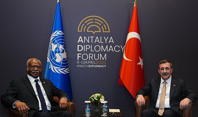 Cumhurbaşkanı Yardımcısı Yılmaz, BM Genel Kurulu Başkanı Yang ile bir araya geldi