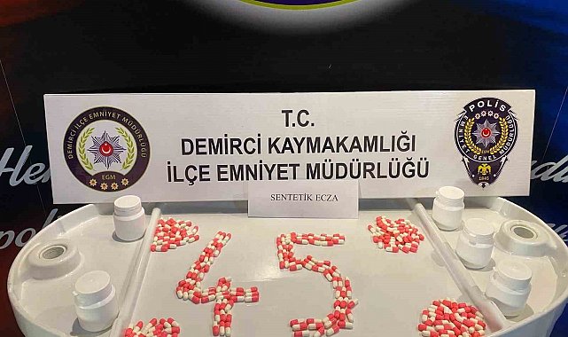 Demirci emniyetinden uyuşturucu operasyonu