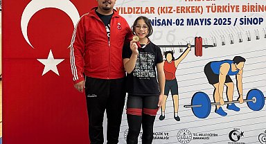 Denizlili genç halterci Türkiye şampiyonu oldu