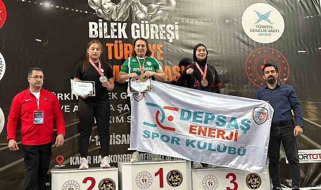 DEPSAŞ Enerji sporcuları Türkiye Bilek Güreşi Şampiyonasına damga vurdu