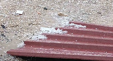 Dicle'de dolu yağışı etkili oldu