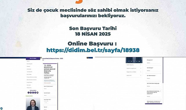 Didim Belediyesi'nin örnek projesi için başvurular başladı