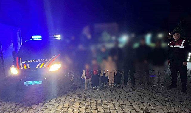 Didim'de 13 düzensiz göçmen yakalandı