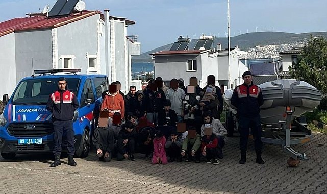 Didim'de 4 organizatör, 36 düzensiz göçmen yakalandı