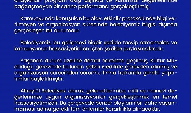 Direk danslı 23 Nisan gösterisi soruşturmalık oldu