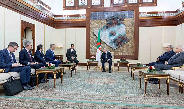 Dışişleri Bakanı Fidan, Cezayir Cumhurbaşkanı Tebbun tarafından kabul edildi