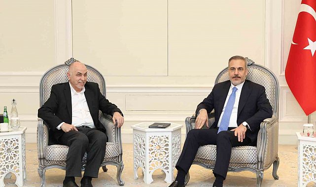 Dışişleri Bakanı Fidan, Hamas Şura Meclisi Başkanı Derviş ile görüştü