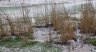 Diyadin'de dolu yağışı etkili oldu