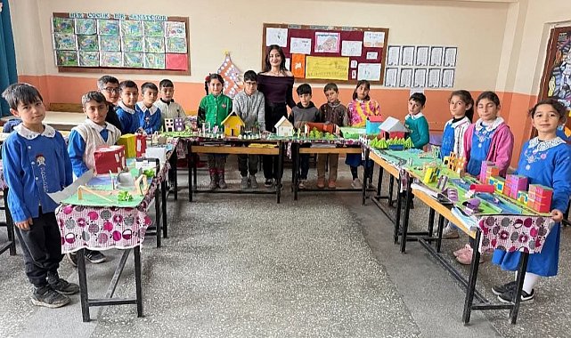 Diyadin'de öğrenciler yapay çevre tasarımı gerçekleştirdi