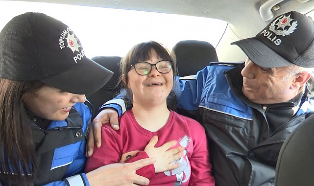 Down sendromlu İnzile polis oldu, heyecanı herkesi mutlu etti