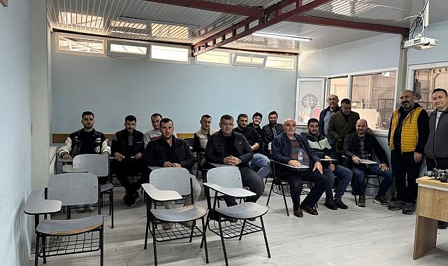 Edremit'te egzoz emisyon ölçüm elemanı kursu tamamlandı