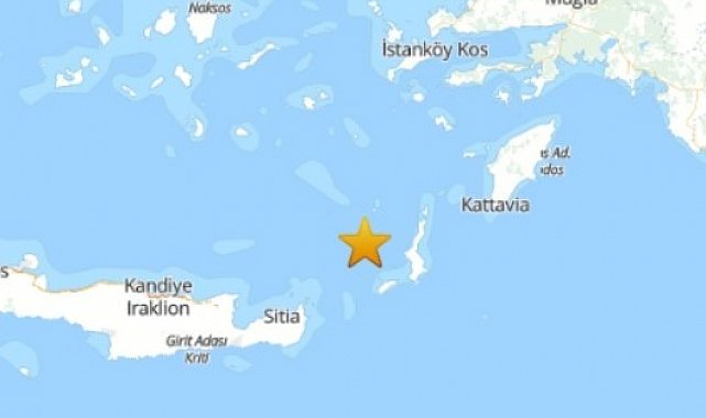 Ege Denizi'nde 4.4 şiddetinde deprem
