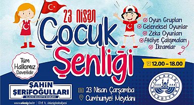 Elazığ Belediyesinden 23 Nisan çocuk şenliği