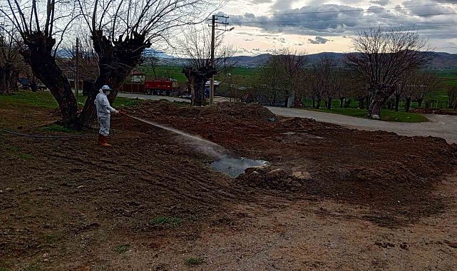 Elazığ'da larva ile mücadele sürüyor