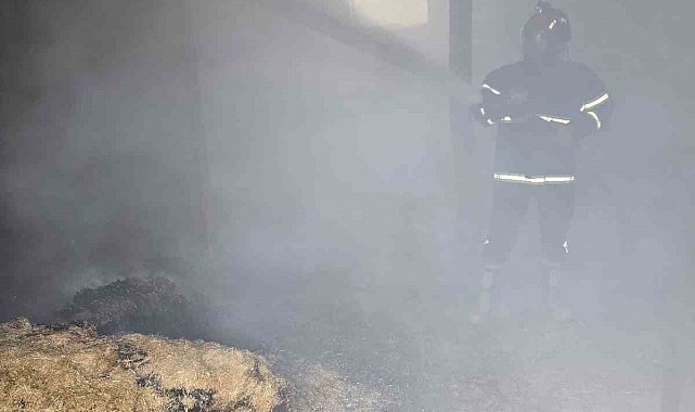 Elazığ'da samanlık yangını