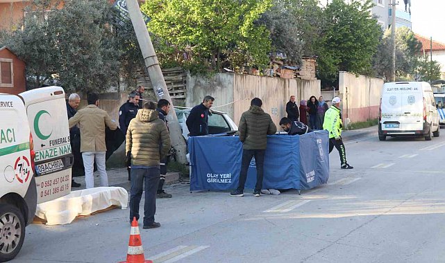 Elektrik direğine çarpan otomobilin sürücüsü hayatını kaybetti