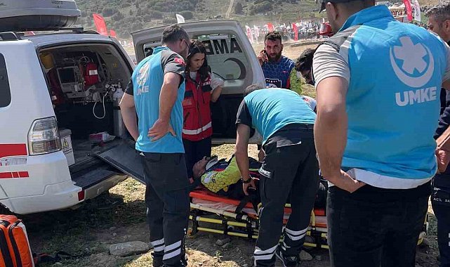 Enduro & ATV Türkiye Şampiyonası'nda 18 sporcu yaralanoı, 5'i hastaneye sevk edildi