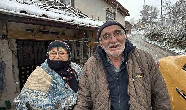 Erbaa'daki yağmur yüksek kesimlerde yerini kara bıraktı