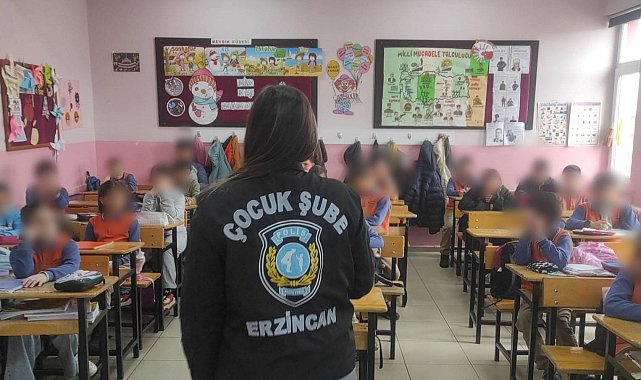 Erzincan emniyeti öğrencileri bilgilendiriyor