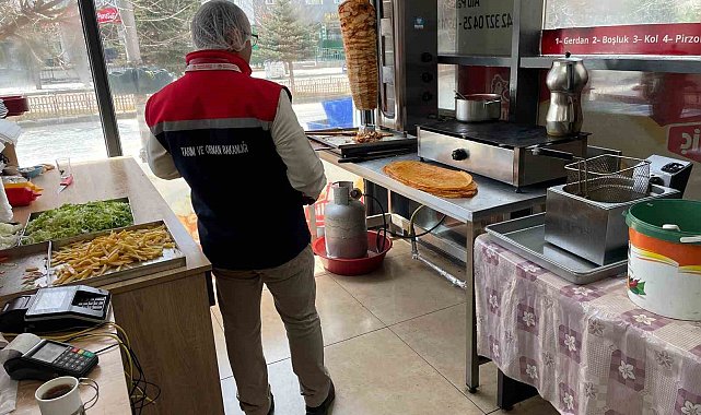 Erzurum'da tavuk dönercilere denetim