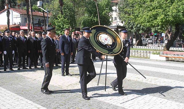 Fethiye'de Türk Polis Teşkilatının 180. Kuruluş Yıldönümü törenle kutlandı