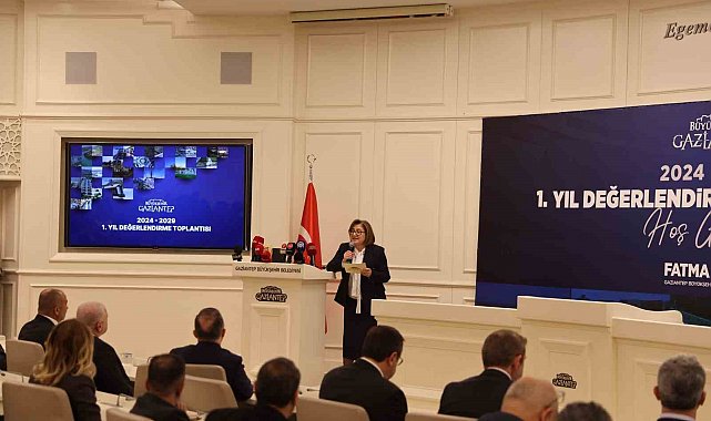 Gaziantep Büyükşehir Belediye Başkanı Şahin, 1 yılda yapılan çalışmaları anlattı