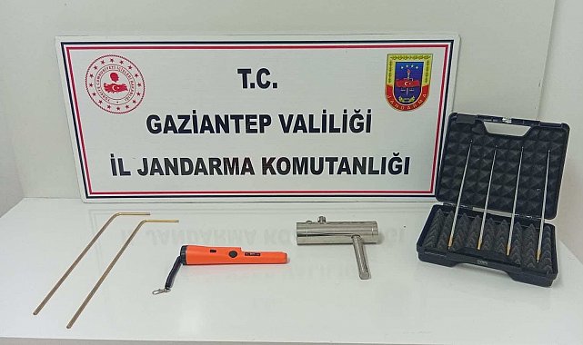 Gaziantep'te kaçak kazı yapan 4 şahıs suçüstü yakalandı