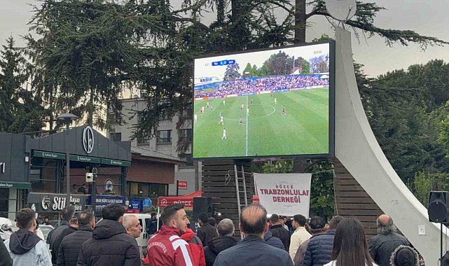 Gençlik Ligi finali Düzce'de dev ekranda izlendi