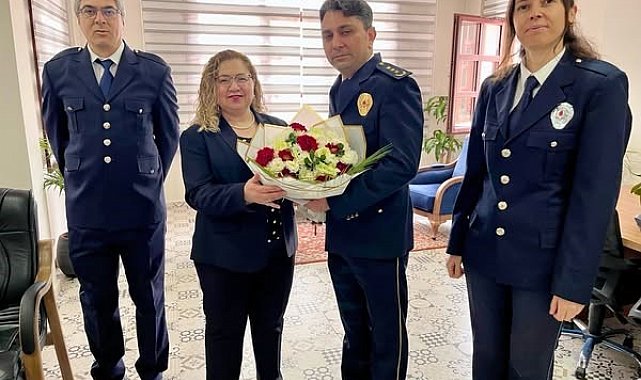 Germencik Kaymakamı Doğru, İlçe Emniyet Müdürü Haykırer ve teşkilat mensuplarını ağırladı