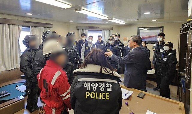 Güney Kore'de gemide 1 ton kokain ele geçirildi