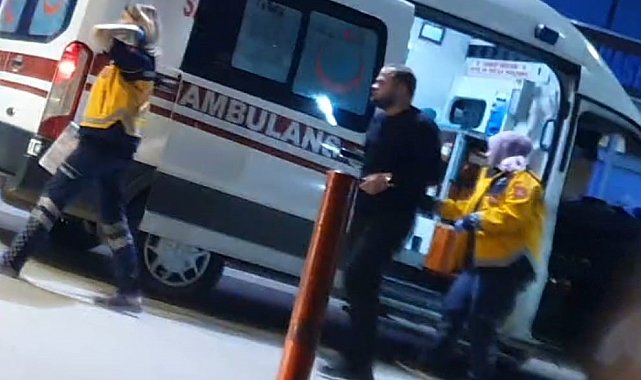 Hafif ticari araç köpeğe çarpıp tarlaya uçtu