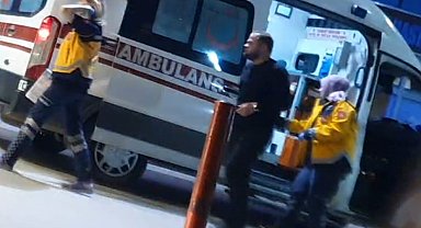 Hafif ticari araç köpeğe çarpıp tarlaya uçtu