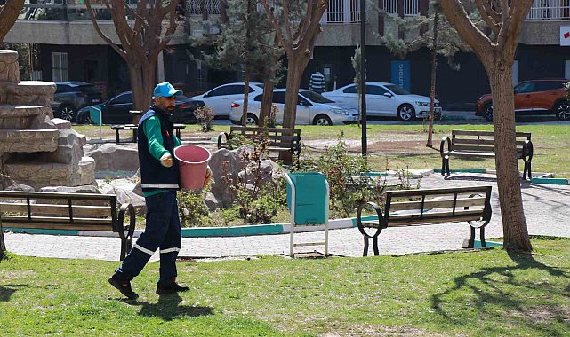 Haliliye Belediyesi mevsimsel çalışmalarla yeşile hayat veriyor
